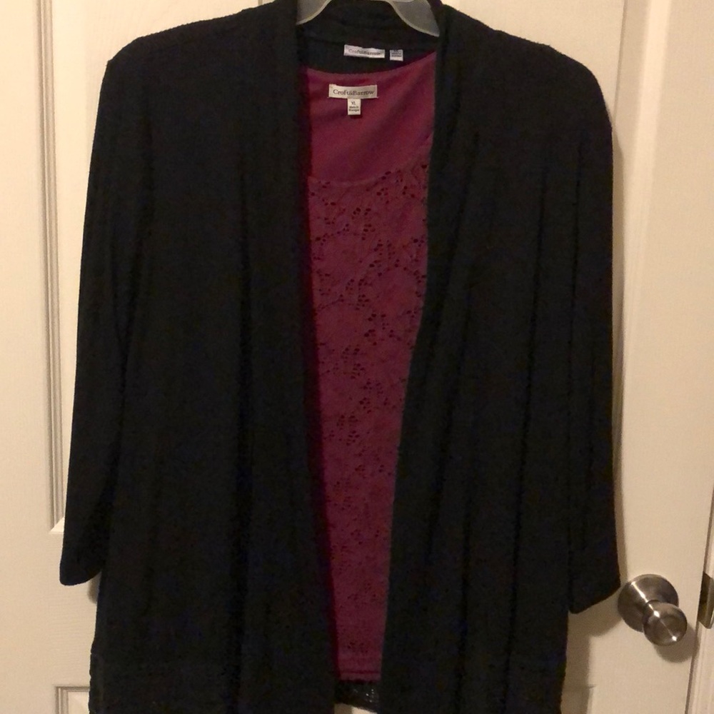 Croft & Barrow tank and sweater XL. Bundle of two